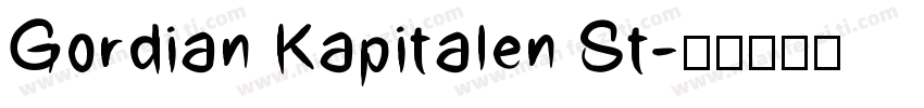 Gordian Kapitalen St字体转换